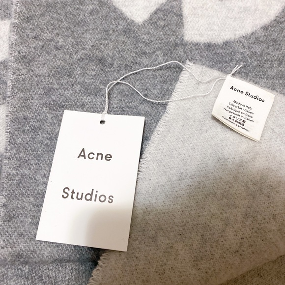 ACNE STUDIOS Toronto Logo Wool-Blend Scarf - Picture 4 of 6